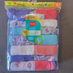 Tagless Hanes Bikinis Underwear Sz 8 16 Pairs New With Tags MSRP $22.00